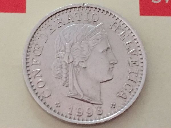 Tutti le monete: 20 Rappen 1996 ss-vz – Usato da Elsau venduto da herbybay
