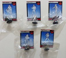 STAR WARS SERIE #1 REBEL STORM 5 MINIATURE 15 TO 19 - 2004