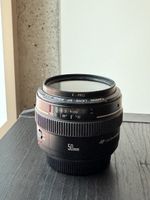 Canon EF 50mm f/1.4 USM with B+W protector filter