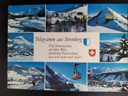 Sörenberg LU Postkarte Telegramm Winter - dat. 1984