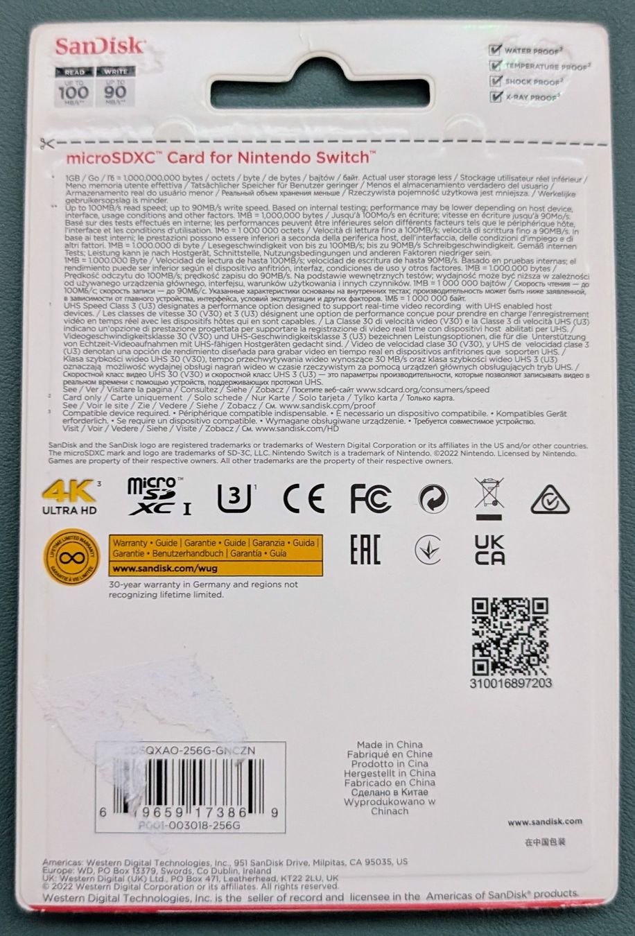 SanDisk 256GB microSDXC Nintendo Switch/ Mario Star Edition (Neuf avec ...