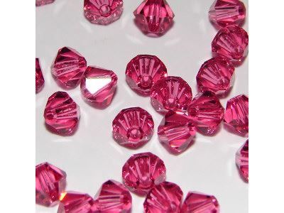Perlen (unechte): Perlen Swarovski, 4mm, Indian Pink – Neu und originalverpackt aus Schachen LU von Perlentraum
