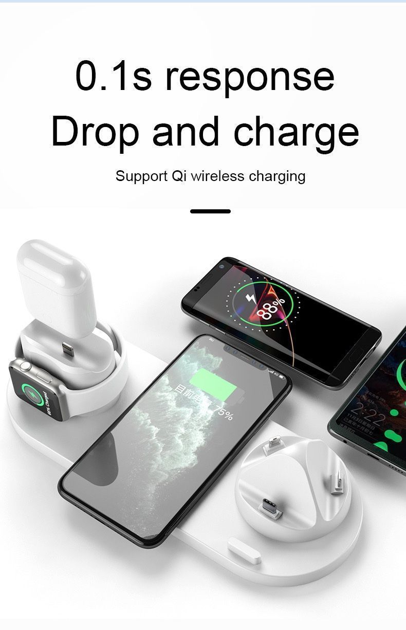Caricabatterie: Wireless Charger Schnellladung 6 in1 – Nuovo e nell'imballaggio originale da Luzern venduto da Waince786 3