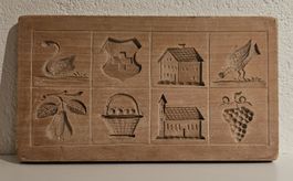 🔥 Antikes Biber-Model Holz 8 Motive Schweizer Wappen 🔥