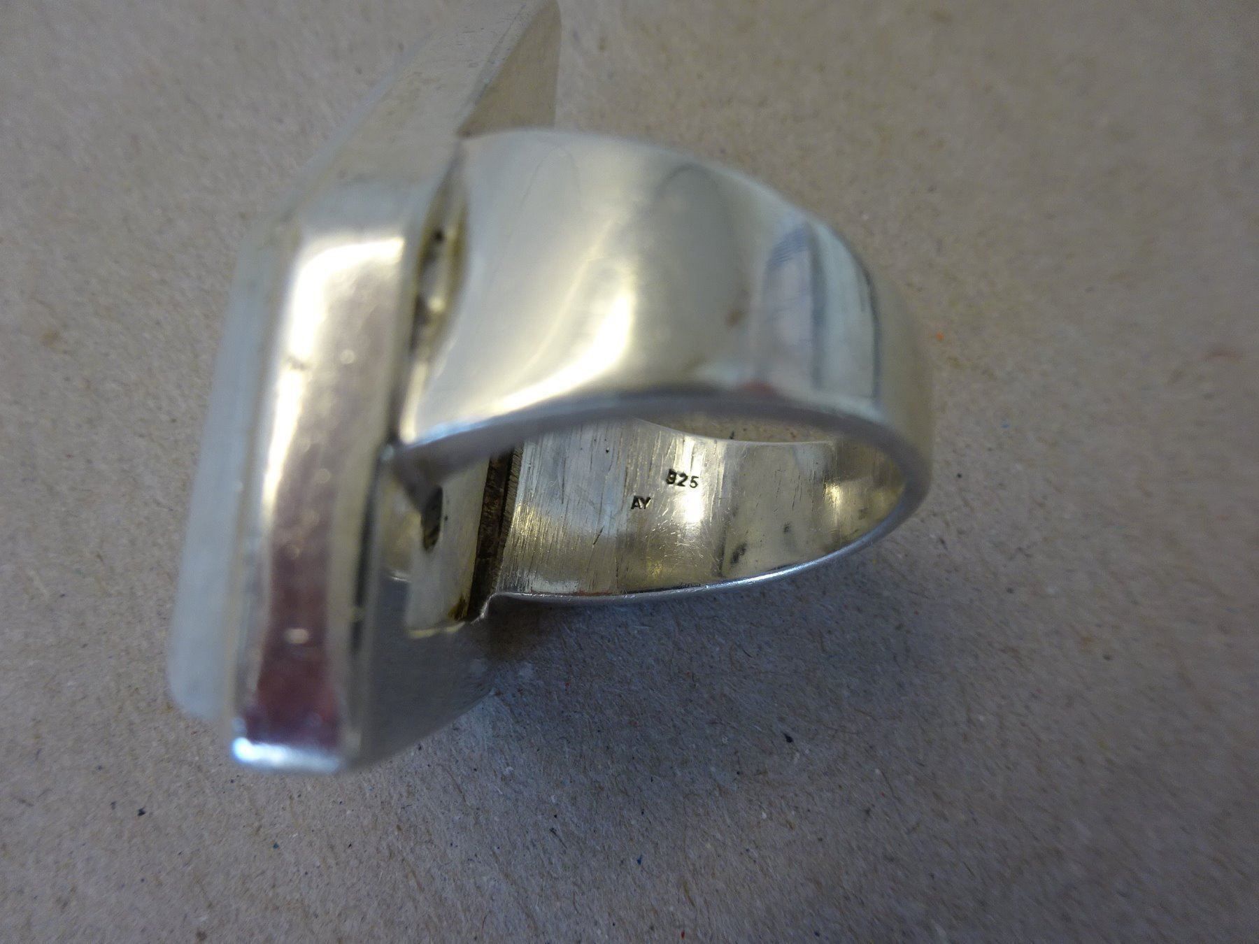 Anelli: Labradorit Ring RG60 - 925 Silber – Usato da Esslingen venduto da eintagammeer 3