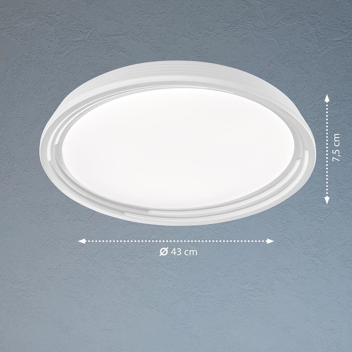 Kronleuchter & Deckenlampen: LED Deckenleuchte, Weiss, 43 cm Ø, IP20 – Neu (gemäss Beschreibung) aus Kreuzlingen von Smart-Light 1