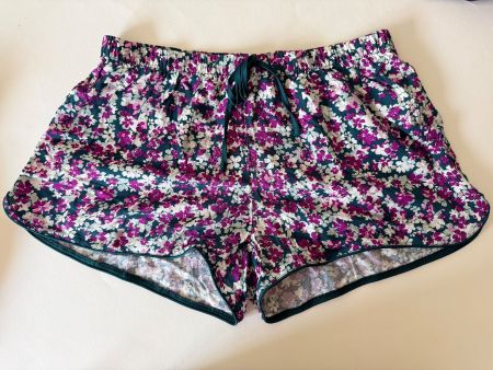 HUNKEMÖLLER, Short WOVEN FLOWERFIELD, Grösse M, Grün/Pink