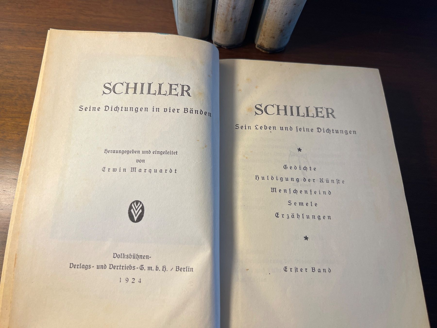 Bücher: Buch - Schiller, Band 1-4, 1924 – Gebraucht aus Luzern von Jiggy_8898 5