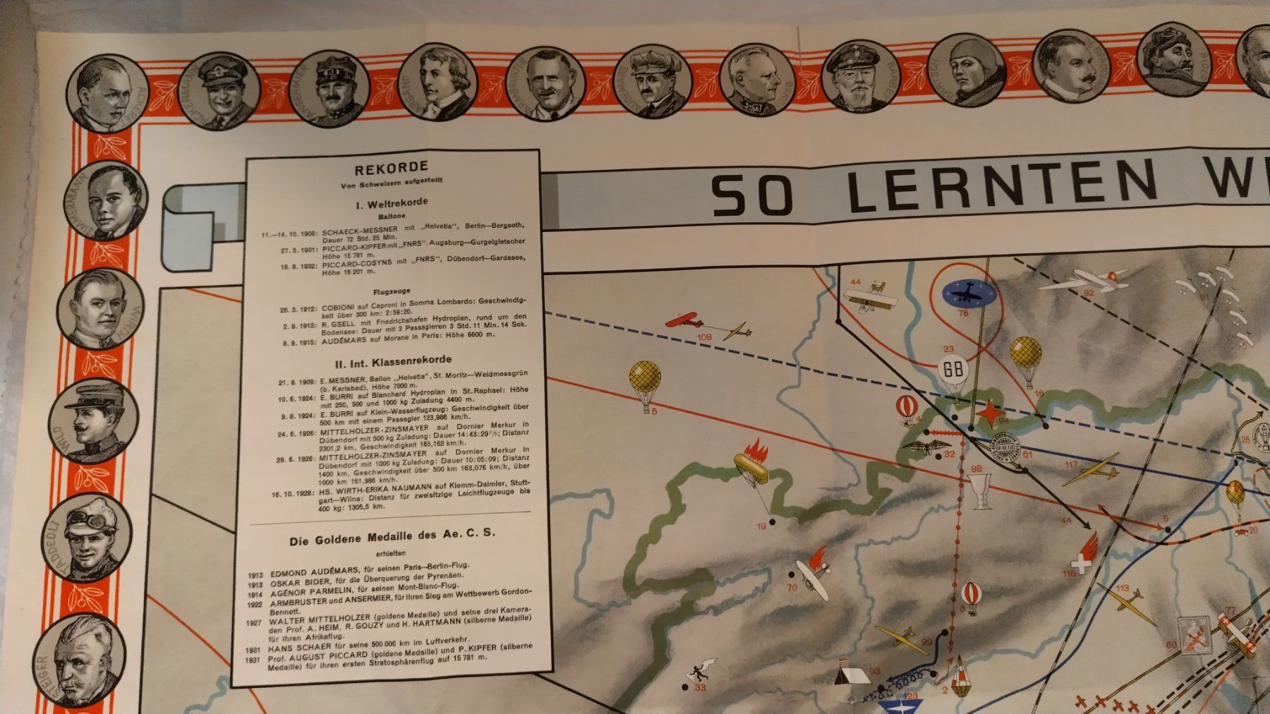 Cartine & Atlanti: Historische Karte der Schweizerischen Luftfahrt 1941 – Usato da Bellach venduto da JingleJerry 4