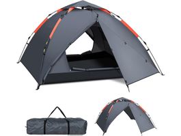 3 Personen Camping Zelt 4 Jahreszeiten, Instant Pop up Zelt