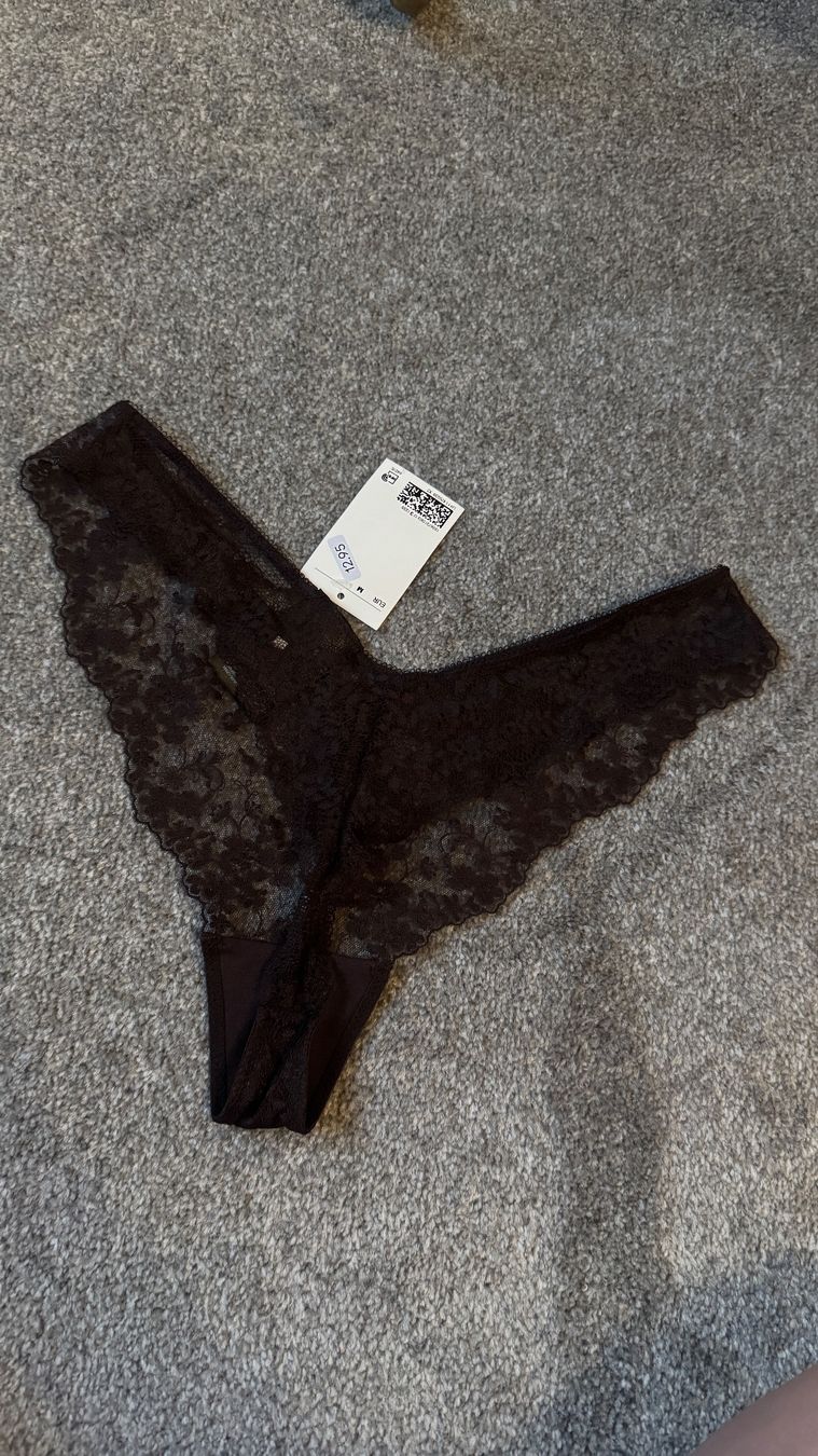 H&M Sonstige Unterwäsche: NEU Tanga braun Spitzen-String, Grösse M – Neu und originalverpackt aus Kriessern von loolah 2