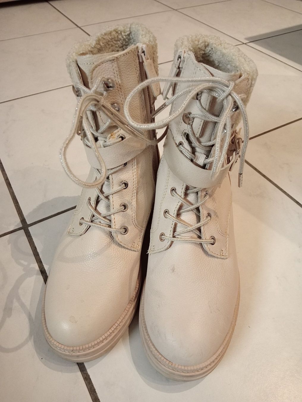 Tamaris Scarpe da donna: Lederstiefelette - braun Warmfutter Gr. 38 – Nuovo (secondo la descrizione) da Rüfenacht BE venduto da anemask
