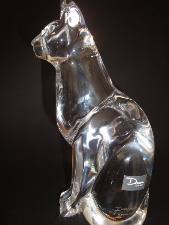 2025 Kristall-Tierskulpturen - Handgefertigte Katzenfiguren Aus Glas Für Home Decor