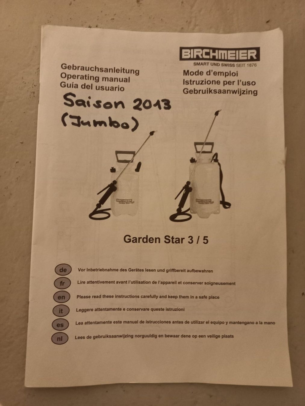 Tecnologia medica: Birchmeier Gartenspritze Garden Star – Usato da Wallisellen venduto da Chris910 2