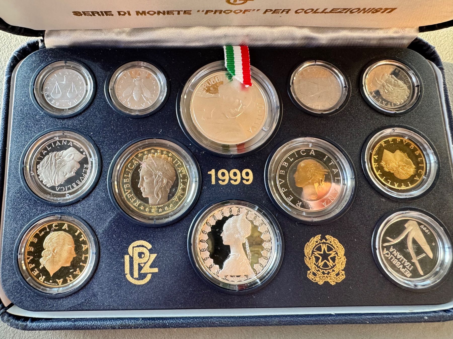 Tutti le monete: Italien Münzsatz 1999 - Proof – Nuovo (secondo la descrizione) da Meilen venduto da coins4sale 4