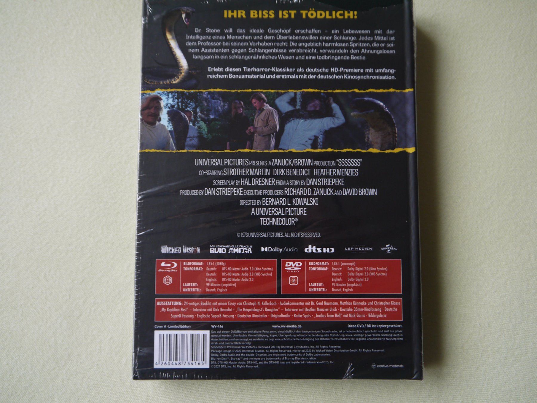 Tutti i DVDs: SSSNAKE COBRA - Mediabook – Usato da Hagendorn venduto da Blaf 1