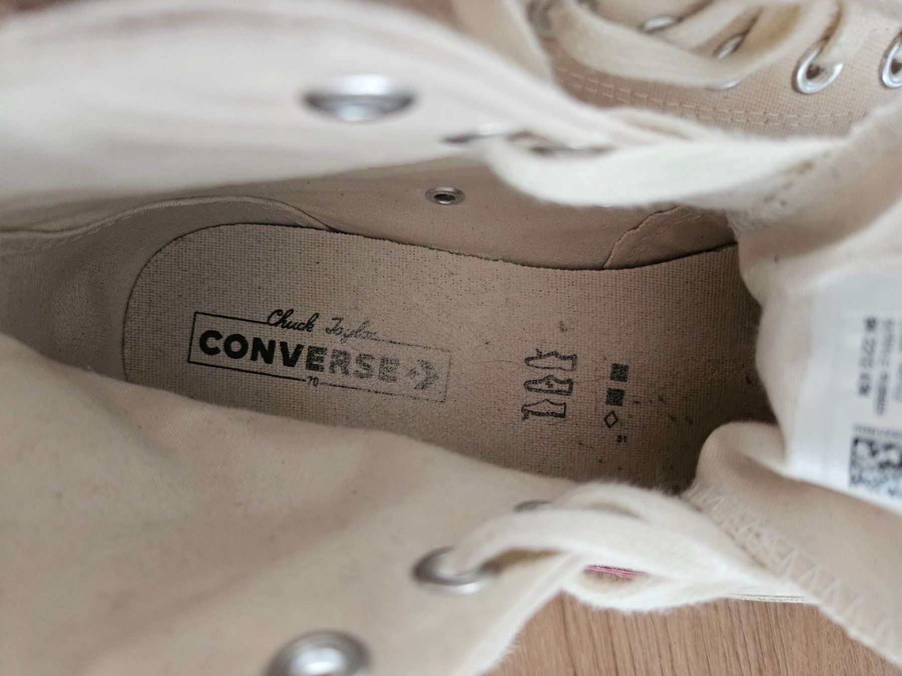 Converse Herrenschuhe: Converse Chuck Taylor All Star High Creme Grösse 41 – Gebraucht aus Dübendorf von ciindarxlla 4