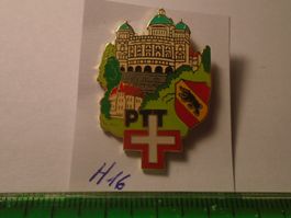 1 Alter PTT  Pin mit Berner Wappen (H16)