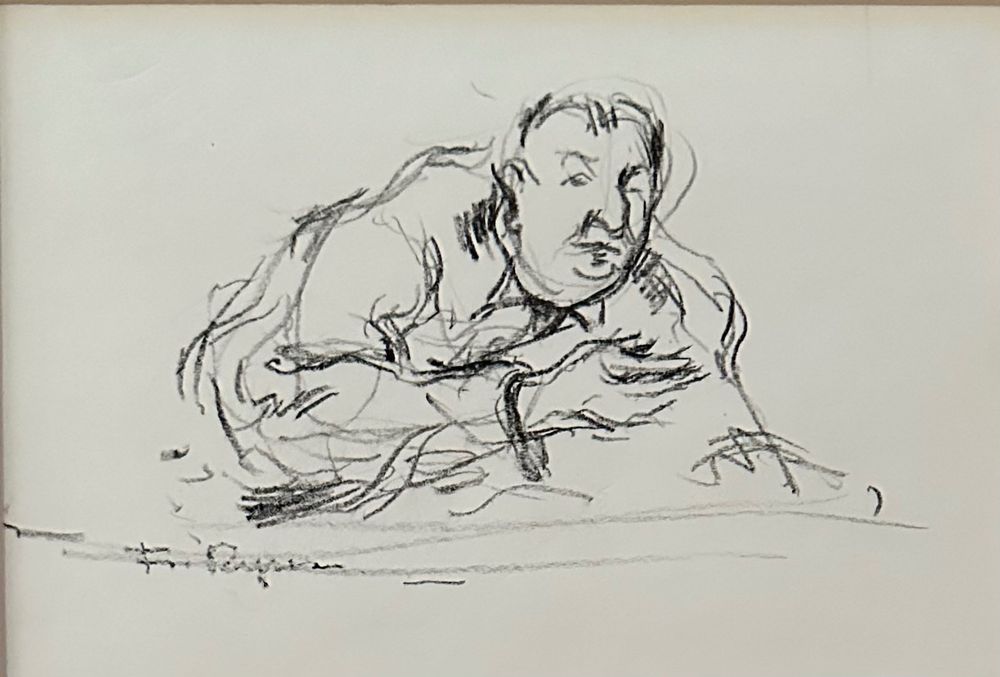 Fritz Ryser (1910-1990) Zeichnung von eine Mann (Gebraucht) in Root für ...