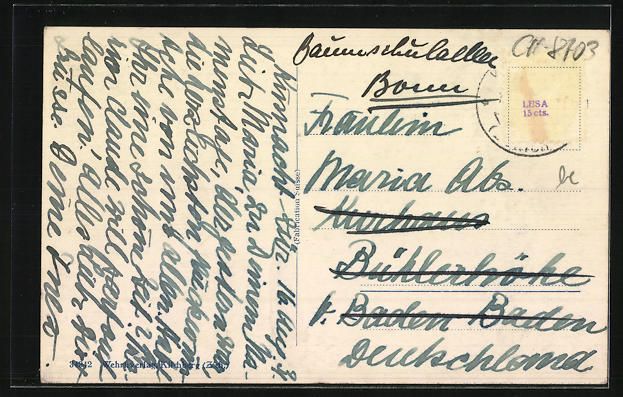 Cartoline postali: AK Erlenbach, Gesamtansicht mit Thalwil – Usato da Berlin venduto da bartko-reher 1