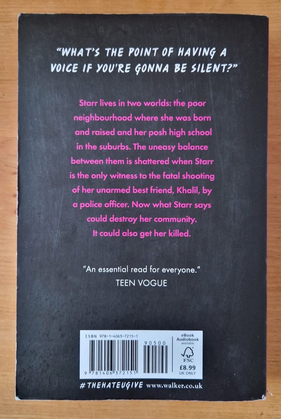 Libri: The Hate U Give - Angie Thomas – Usato da Frauenfeld venduto da jgh_gx6v 1