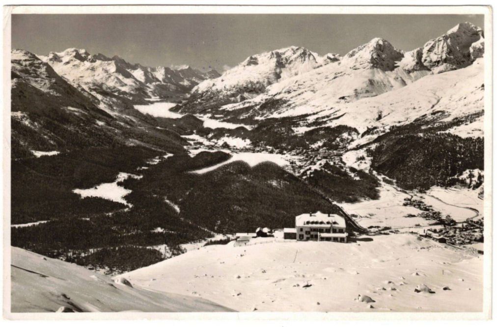 Cartoline postali: St. Moritz - Standseilbahn Muottas Muragl Bergstation – Usato da Binningen venduto da Mountainrider