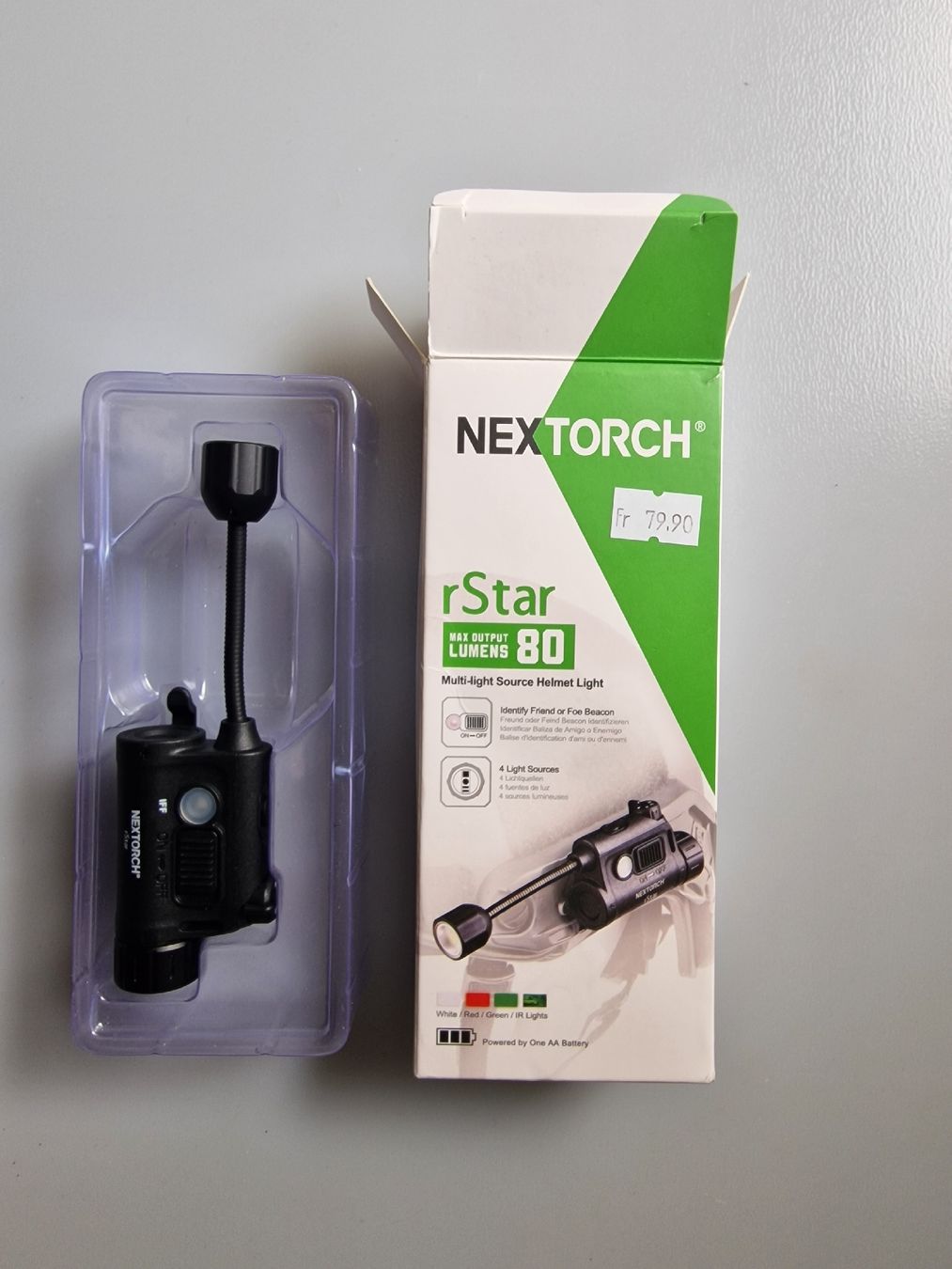 Lampen: Nextorch Taktische LED-Helmlampe rSTAR – Neu und originalverpackt aus Feusisberg von luk_5zkg