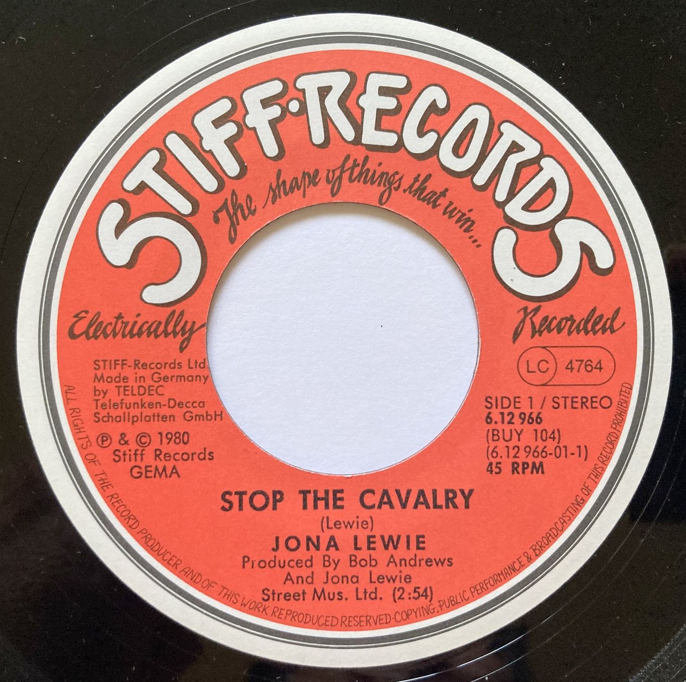 Vinyles: JONA LEWIE - STOP THE CAVALRY – D'occasion à Bottens par hotter-than-hell 2