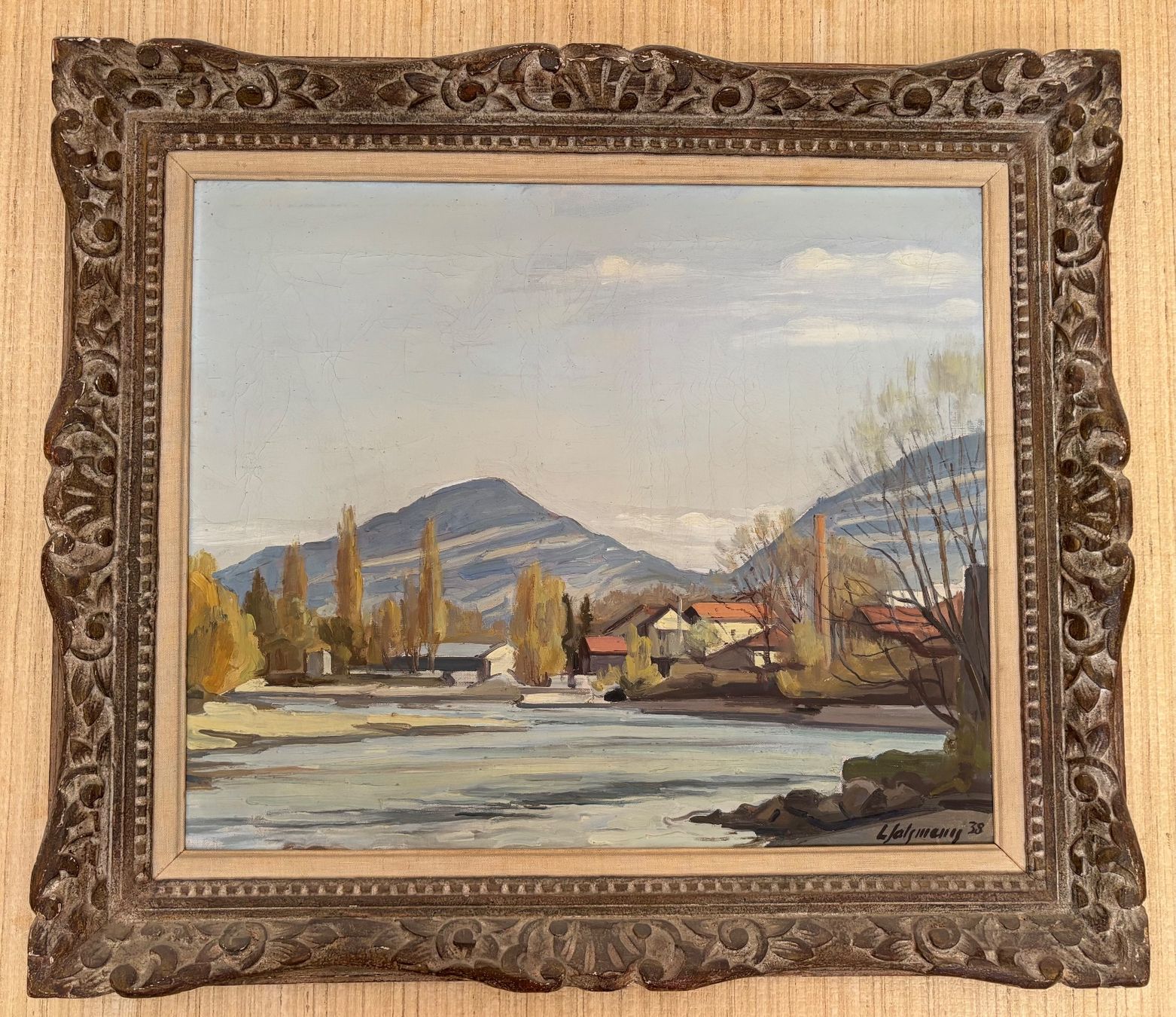 Dipinti: Tableau Louis Henri Salzmann 1938 – Usato da Chénens venduto da elomedc