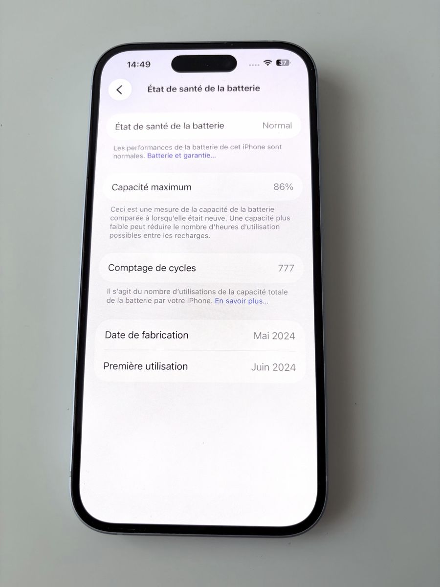 Apple Portables: iPhone 15 Bleu 128 GB – D'occasion à Lausanne par diess_mld 5
