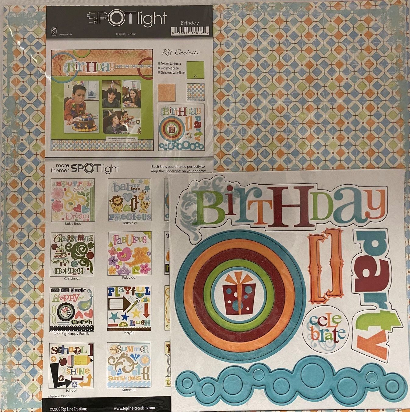 Carta: Scrapbook Paper Kit -Birthday – Nuovo e nell'imballaggio originale da Wichtrach venduto da Mona1994