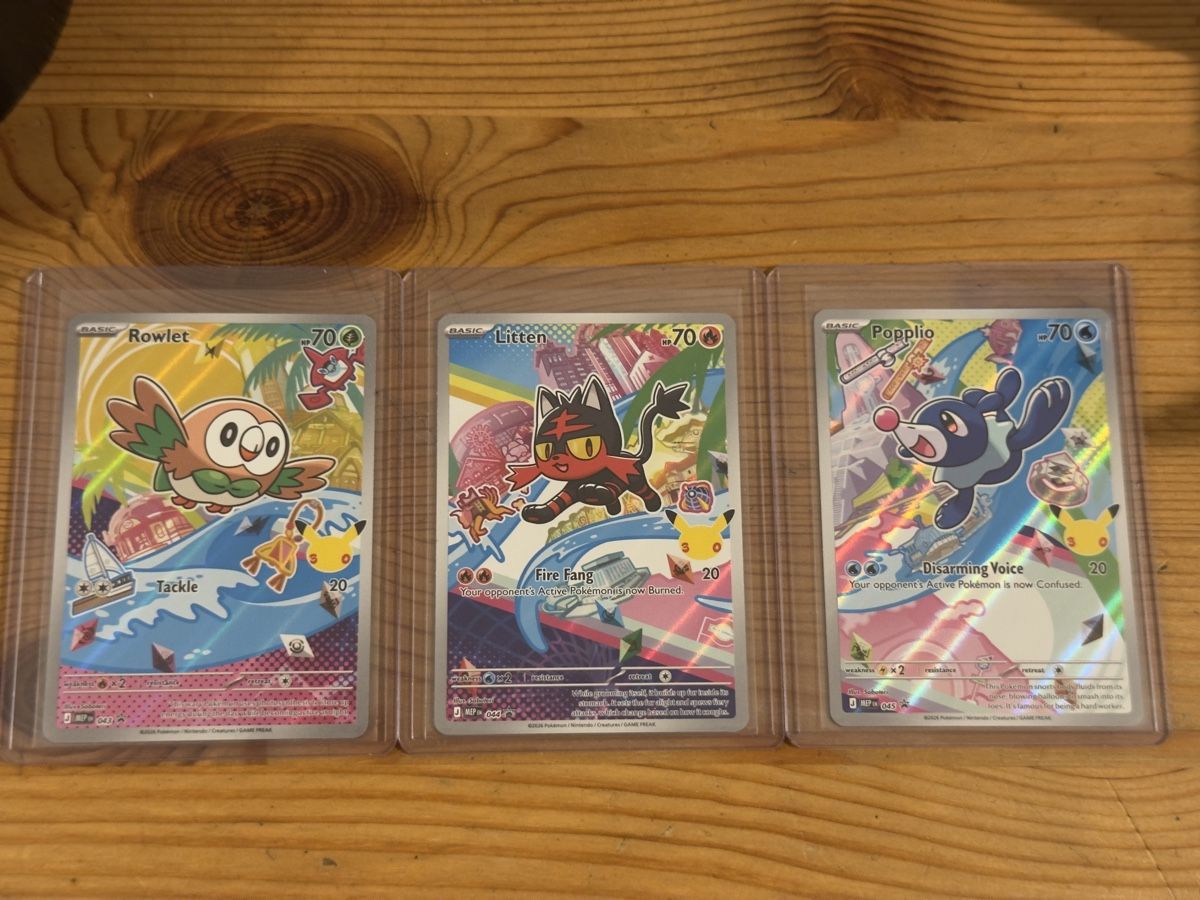 Pokémon Sammelbilder & Trading cards: Pokemon First Partner 7th Gen Trio – Neu (gemäss Beschreibung) aus Birsfelden von 199_cb2k