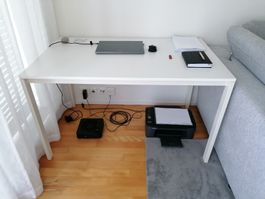 IKEA VIHALS Desk, White – 125x75cm, Great Condition