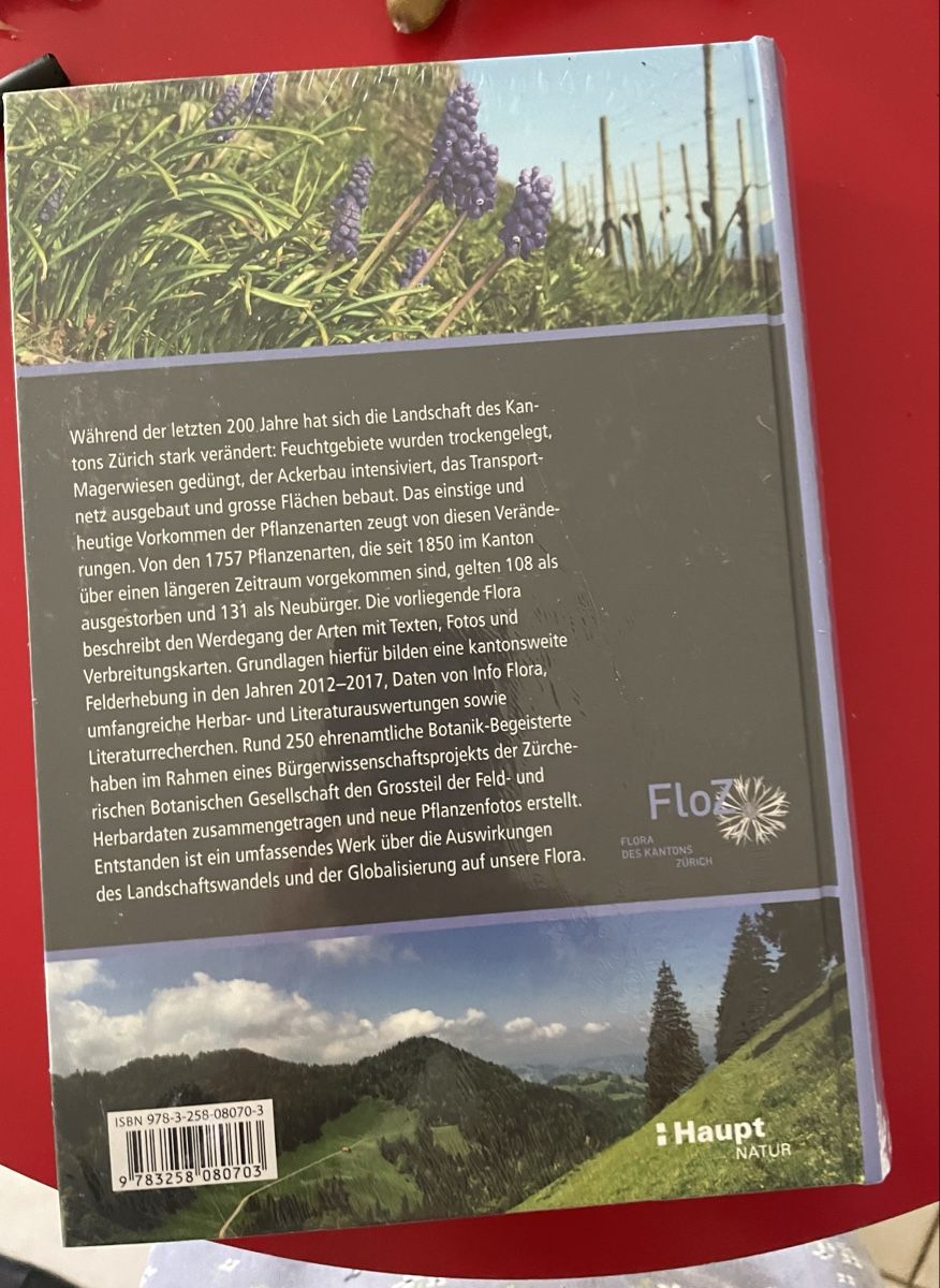 Bücher: Flora des Kantons Zürich – Neu und originalverpackt aus Bäretswil von Evamaria1 1