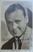 Herbert Marshall (1890-1966) Schauspieler - Autogramm
