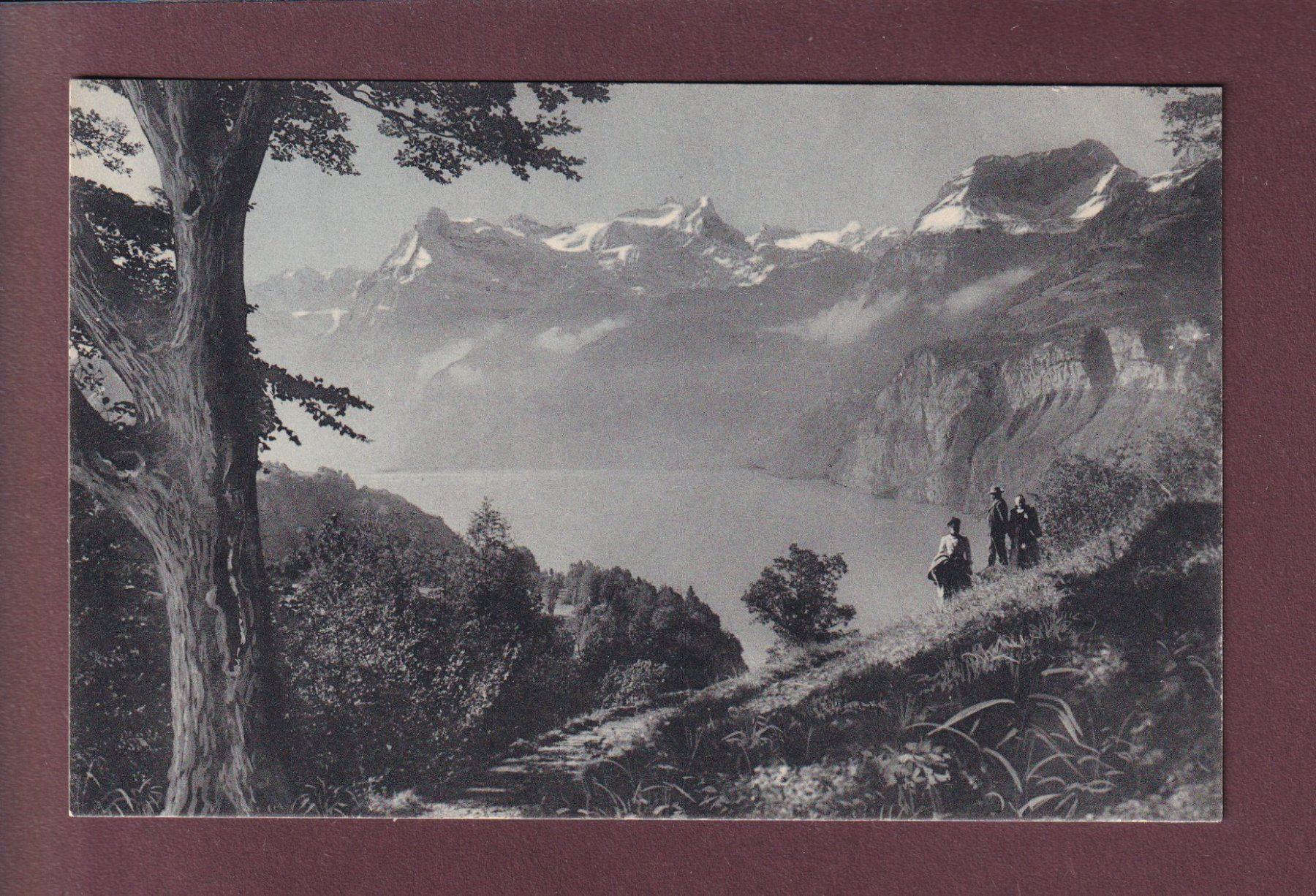 Cartoline postali: AXENSTEIN - Urirotstock - Leute - 1909 – Usato da Pully venduto da nicecards