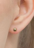Damen 14k Gold 4mm Ball ohrstecker
