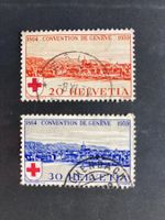 Schweiz 1939 Satz 75 Jahre Rotes Kreuz gestempelt