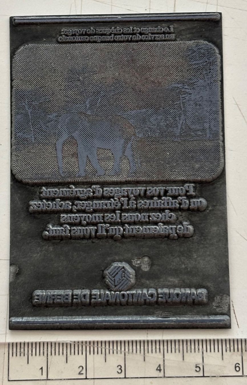 Foto & Immagini: Cliché typographique - Banque Cantonale de Berne - Éléphant – Usato da Neuchâtel venduto da gefdeneuch 3
