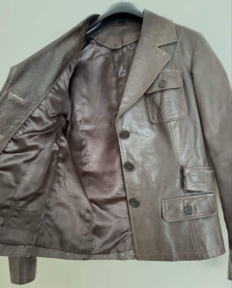 Giacche: Stylish Brown Leather Jacket – Usato da Zollikerberg venduto da MK-13 1