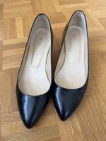 Elegante Lederschuhe COLONYS, schwarz, Grösse 38, Top! (51)