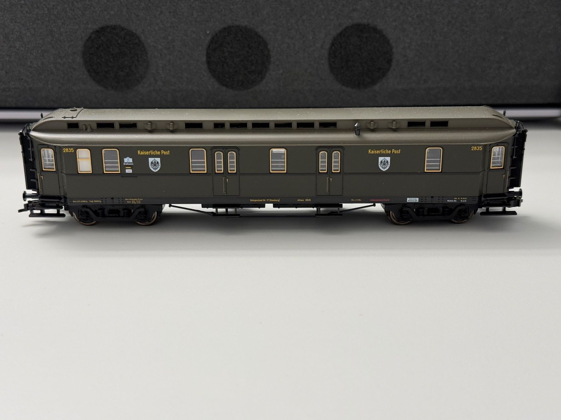 Fleischmann Modelleisenbahnen: FLM 5884 K.P.E.V. Bahnpostwagen Kaiserliche Post / DC HO – Gebraucht aus Jonschwil von sutfra12 3