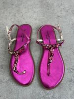 CANTINI & CANTINI Sandalen Fuchsia mit Kristallen