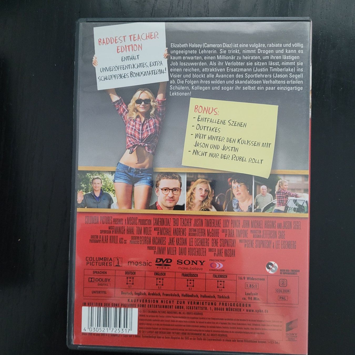 Tutti i DVDs: Bad Teacher -Cameron Diaz,Justin Timberlake / DVD – Usato da SCHÜBELBACH venduto da CoKaHa 1