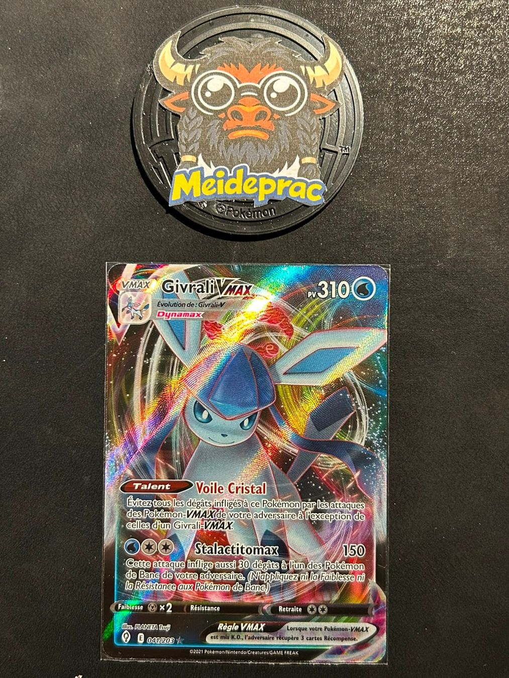 Pokémon Sammelbilder & Trading cards: Givrali Vmax Évolution Céleste (EVS041) FR NM – Neu (gemäss Beschreibung) aus Vevey von Meideprac