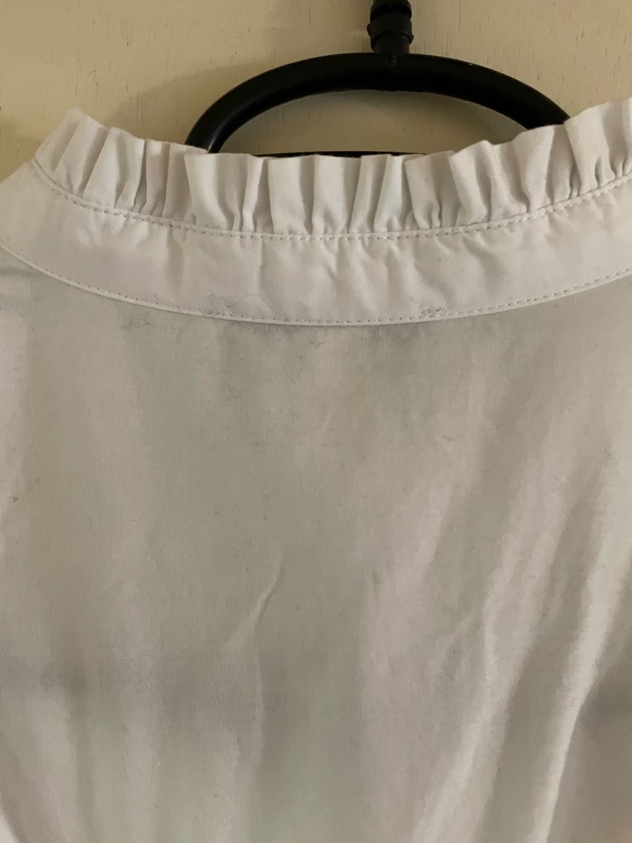 Esprit Camicette: Esprit Bluse 38 weiss Rüschenkragen – Nuovo (secondo la descrizione) da Bertschikon Gossau venduto da kel_wf2y 3