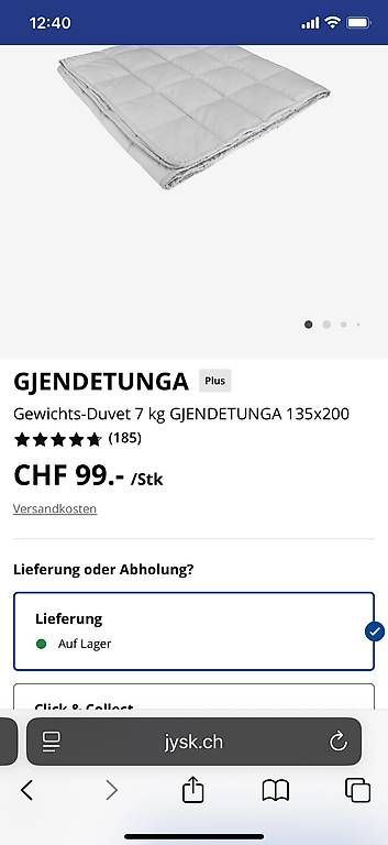Coperte: Gewichtsdecke 7 kg NEU – Usato da Wolfwil venduto da wolfwil01 2
