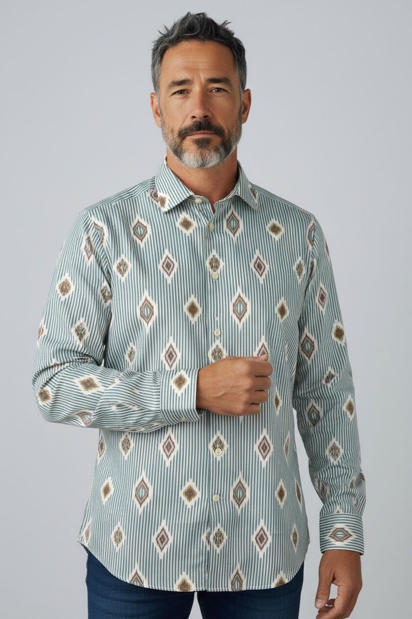 Etro Camicie: Etro Hemd gemustert Gr. 40 (M) – Usato da Binningen venduto da Designerlabels