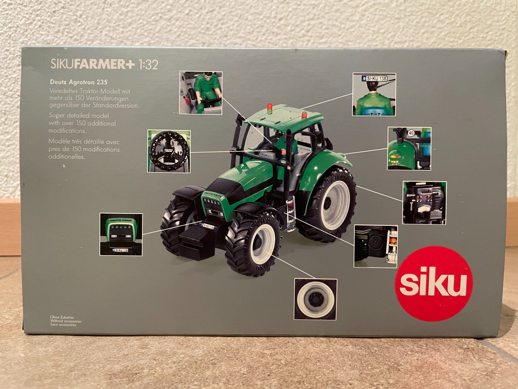 Deutz Trattori: SIKU Deutz Agrotron 235 – Nuovo e nell'imballaggio originale da Kreuzlingen venduto da Stefan1150 5
