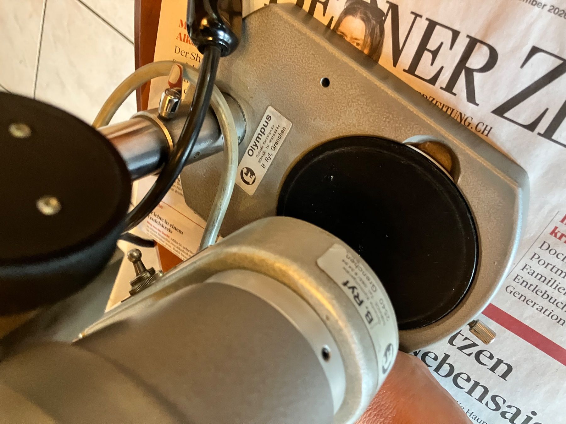 Olympus Mikroskopie: Binokular Olympus Tokio – Gebraucht aus Biezwil von Feldlerche 3